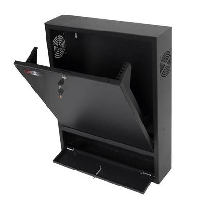 Picture of Wall Mount Vertical Rack 19" RWN Series 2U WxDxH: 600x150x750 mm, Black RAL 9005