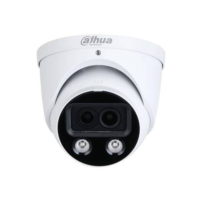 Picture of IPC-HDW5449H-ASE-D2-0280B DAHUA AI DOME FULL-COLOR IP DUAL LENS IP67, LED DISTANCE 50M AUDIO IN/OUT 1/1,ALARM IN/OUT 1/1, IP67