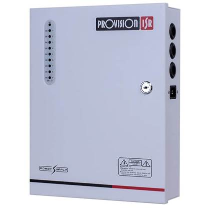 Εικόνα της PR-10A9CH-B 9CH, 12V/10A PROFFESIONAL POWER SUPPLY WITH ROOM FOR BACKUP BATTERY WITH SOCKET