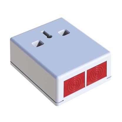 Εικόνα της PADP3/WH/M DOUBLE PRESS WHITE PANIC BUTTON GRADE 3 MULTI METAL KEY