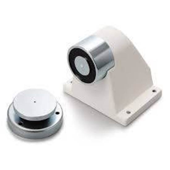 Picture of TYCO DOOR RELEASE MAGNET SET FLOOR MOUNT ABS HOUSING 24VDC