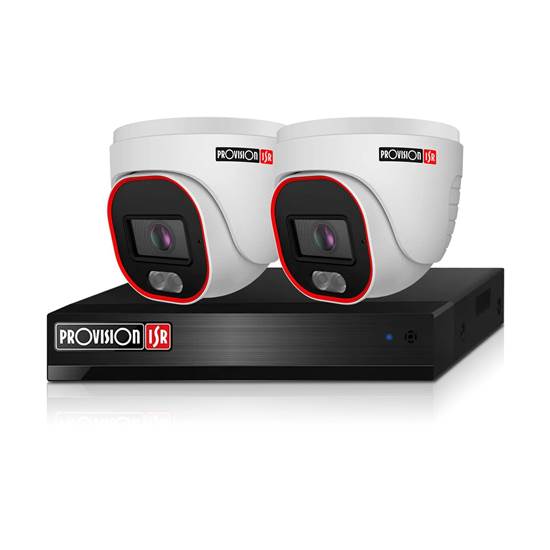 IP KIT 1 - 4CH NVR & 2 x IP DOME CAMERA 4MP, 2.8MM, IR 20M