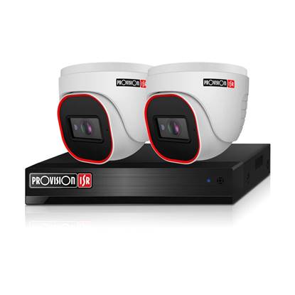 Εικόνα της ANALOGUE KIT 1 - 4CH DVR & 2 x AHD DOME CAMERA 3K, 2.8MM, IR 20M